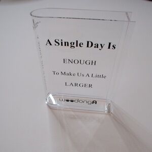 Clear book vase for flowers